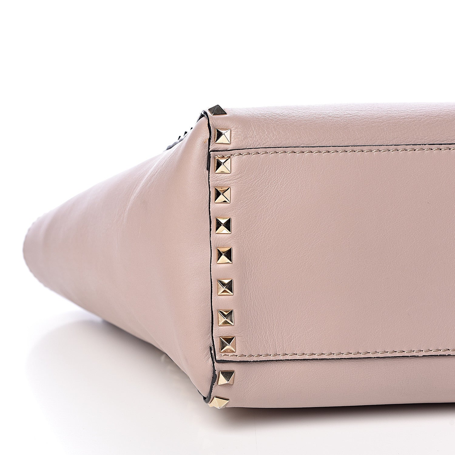 Valentino Garavani Vitello Rockstud Double Handle Tote Poudre 8 of 10