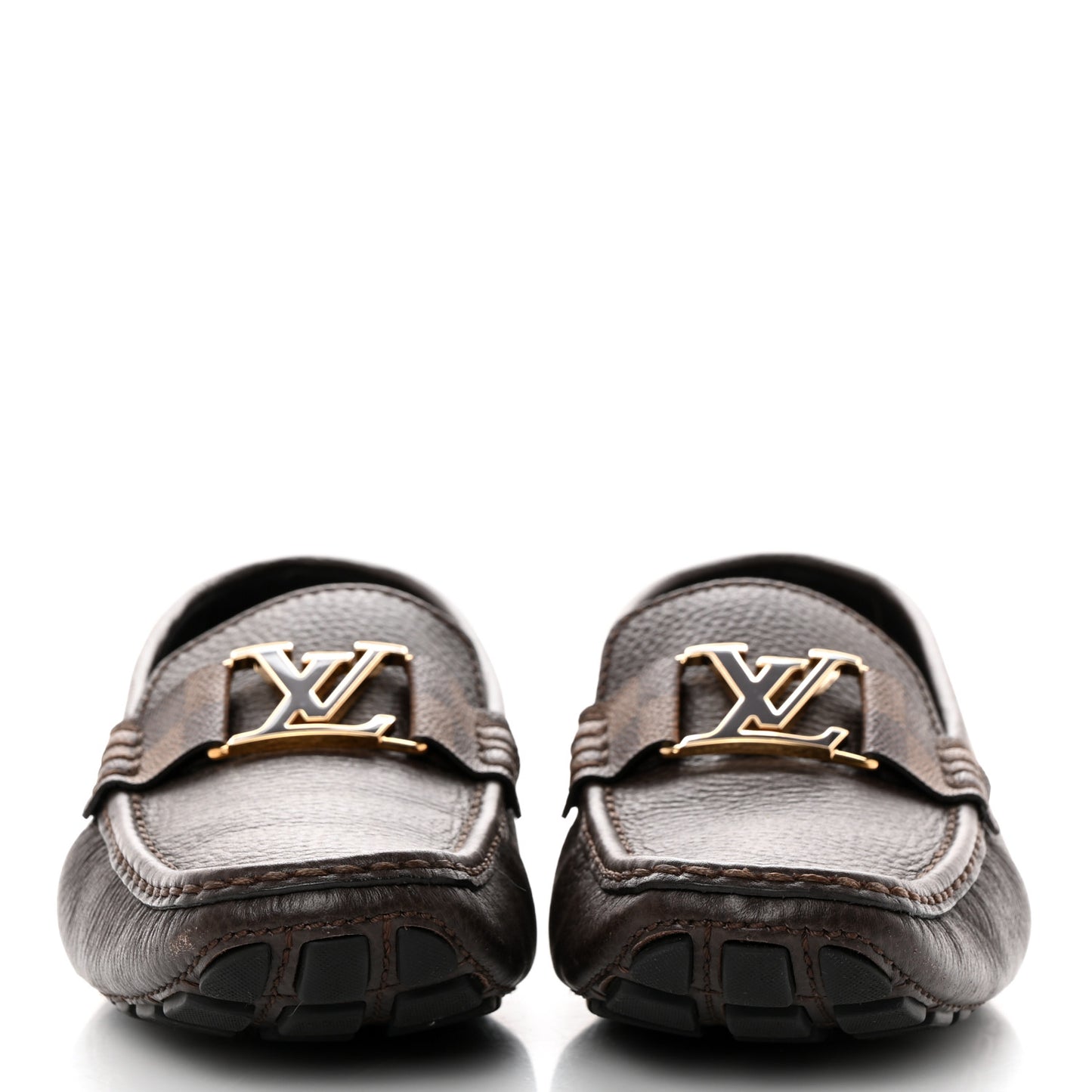 Calfskin Mens Monte Carlo Shoe Moccasin Loafers 8 Brown