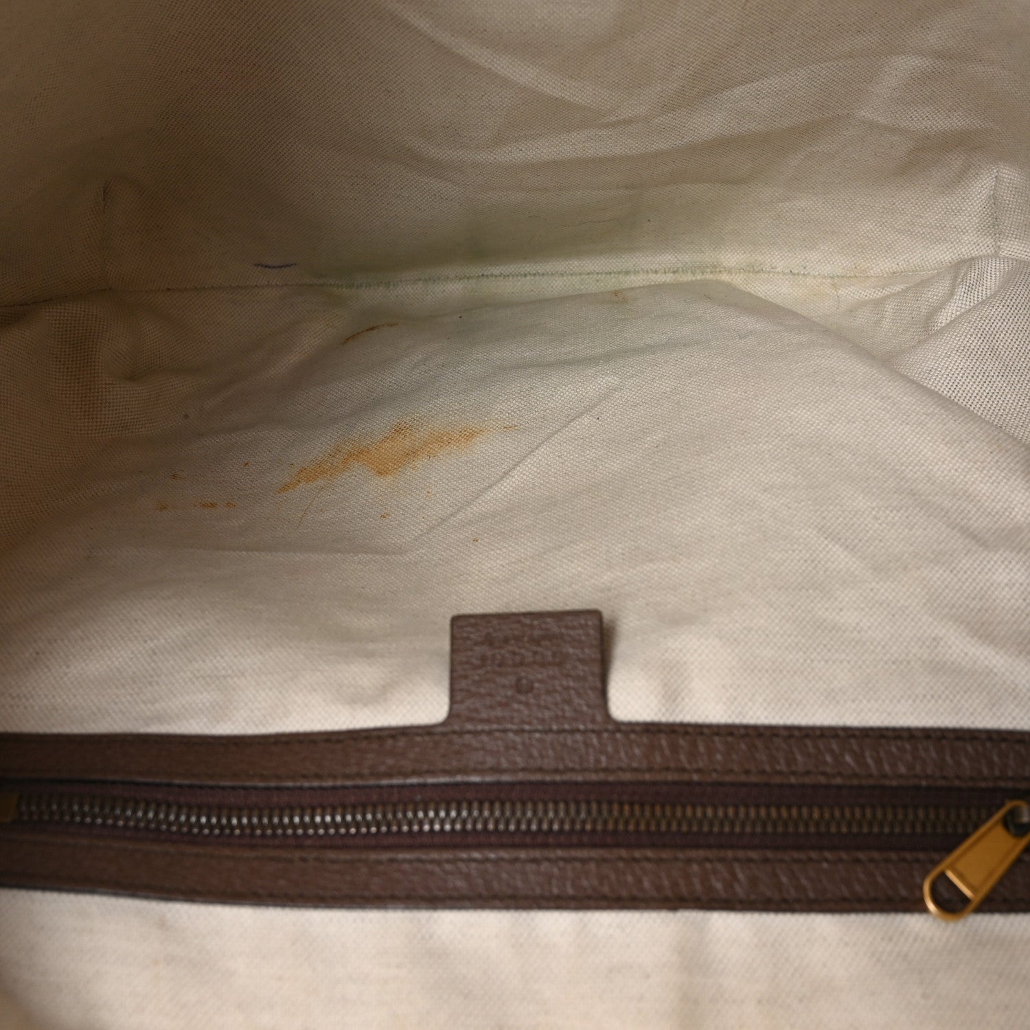 Gucci GG Supreme Monogram Web Ophidia Half Moon Hobo Brown 5 of 11