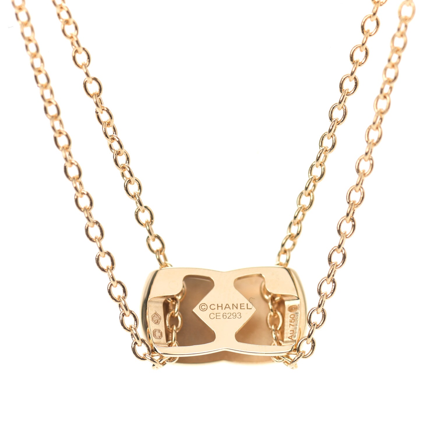 Chanel 18K Yellow Gold Coco Crush Pendant Necklace 4 of 5