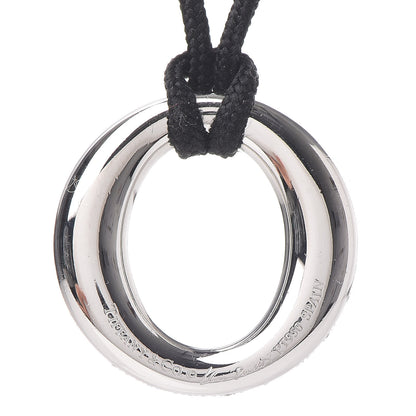 Tiffany Platinum Silk Diamond Small Elsa Peretti Sevillana Pendant Necklace 5 of 6