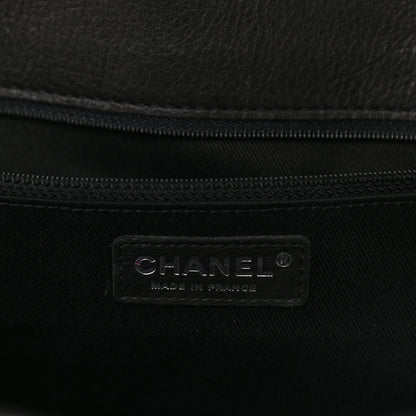 Chanel Calfskin Quilted Large Ride My Bag Messenger Black 6 of 10