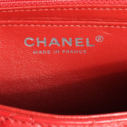 Chanel Lambskin Quilted Mini Square Flap Red 6 of 7