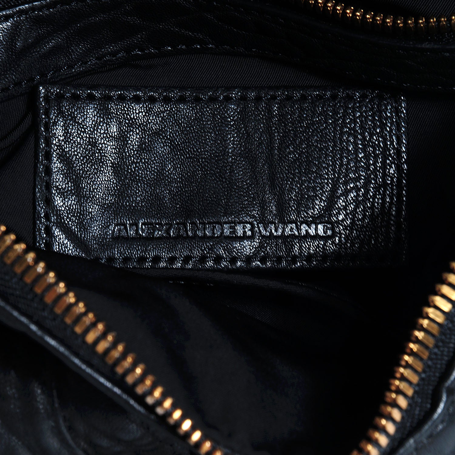 Alexander Wang Pebbled Lambskin Rocco Black Antique Brass Hardware 7 of 8