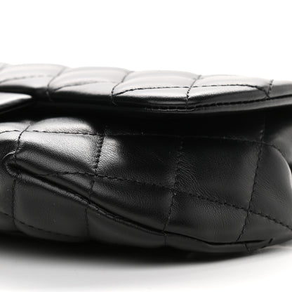 Chanel Calfskin Quilted CC Uniform Flap Belt Bag Black 10 of 12