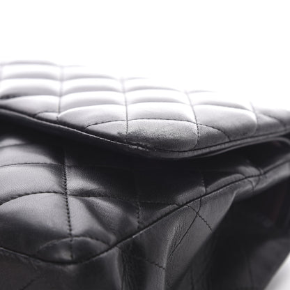Chanel Lambskin Quilted Jumbo Double Flap Black 22 of 23
