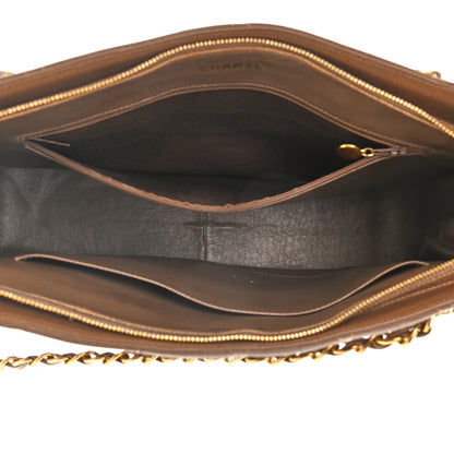 Chanel Caviar Quilted Sun Medallion Shoulder Bag Brown 5 of 21