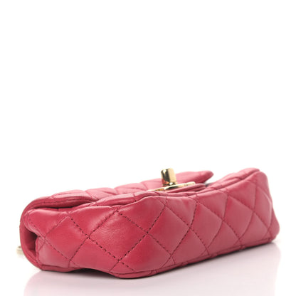 Chanel Lambskin Quilted Extra Mini Flap Heart Valentine Charms Red 3 of 8