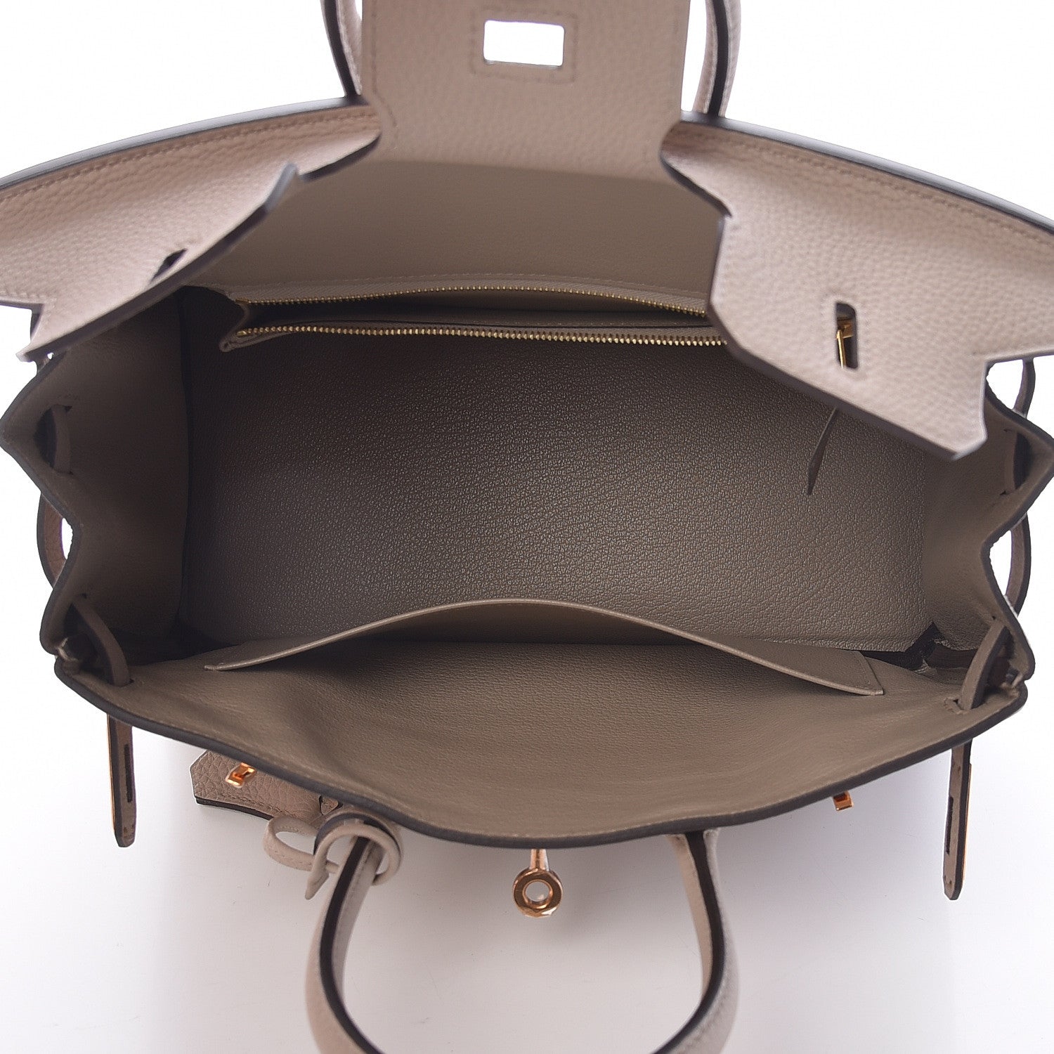 Hermes Togo Birkin 25 Gris Tourterelle 9 of 35