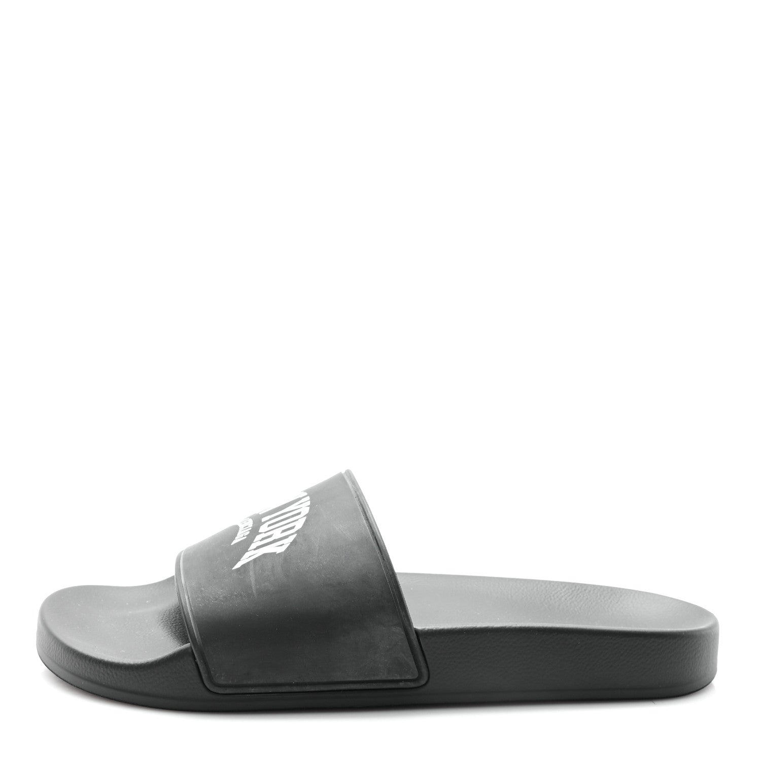 Balenciaga Rubber New York Pool Slide Sandals 40 Black 1 of 9