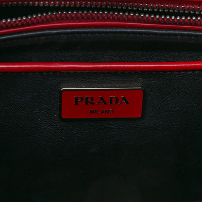 Prada Spazzolato Large Double Zip Tote Rubino 5 of 20
