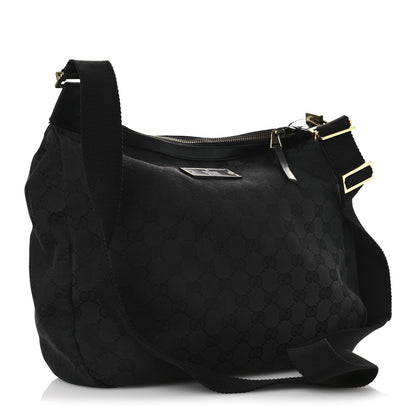 Gucci Monogram Double Pocket Messenger Bag Black 3 of 16