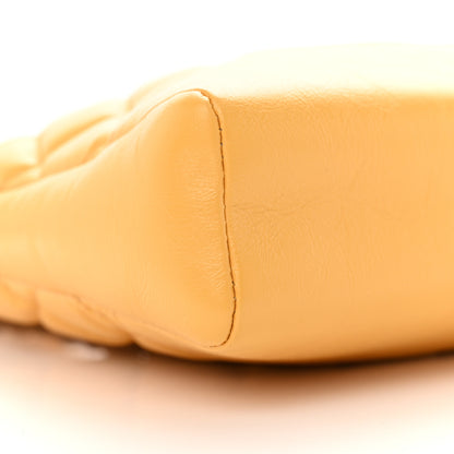 Chanel Shiny Crumpled Calfskin Quilted Mini 31 Shopping Bag Yellow 9 of 11
