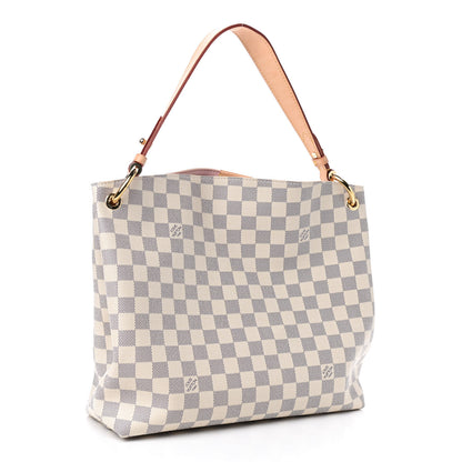 Louis Vuitton Damier Azur Graceful PM Rose Ballerine 3 of 9
