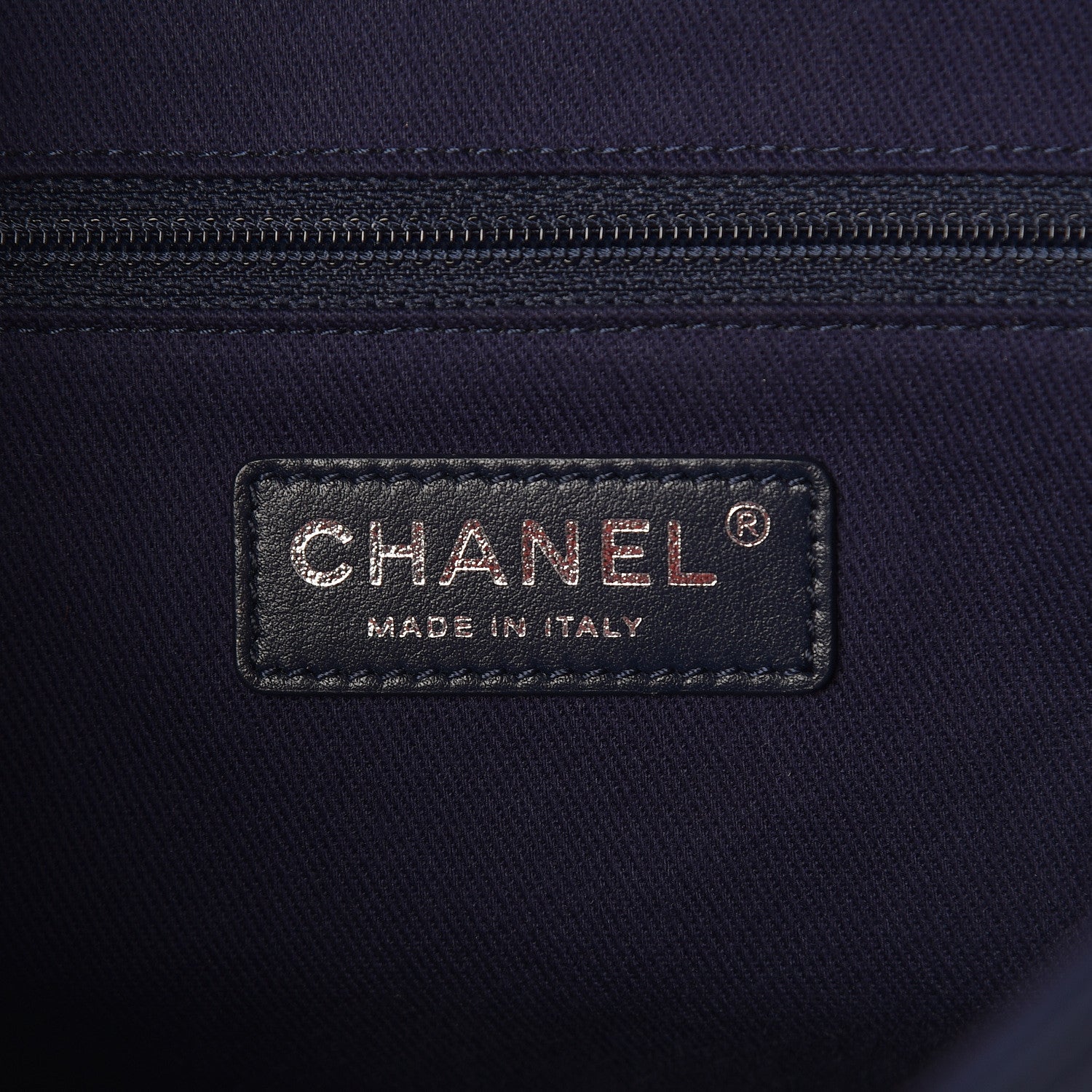 Chanel Calfskin Stitched Flap Bag Navy 6 of 9