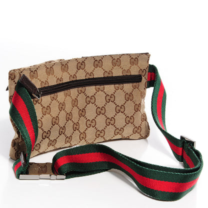 Gucci Monogram Web Belt Bag Dark Brown 3 of 9