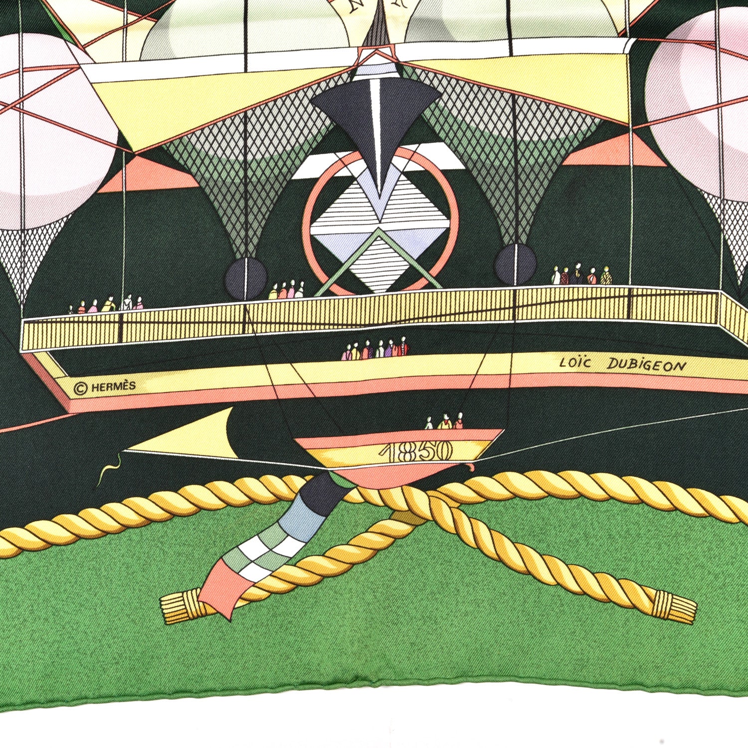 Hermes Silk Les Folies Du Ciel Scarf 90 3 of 4