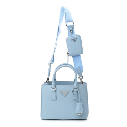 Prada Saffiano Lux Micro Galleria Shoulder Bag Astrale 1 of 9