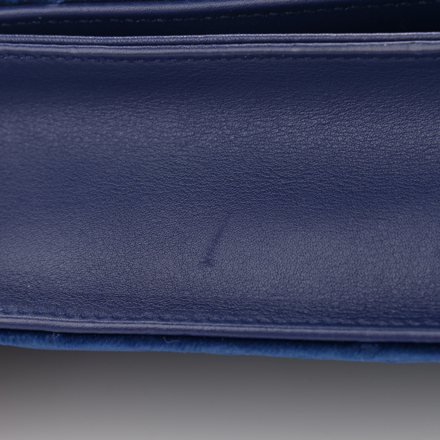 Velvet Matelasse GG Marmont Mini Bag Cobalt Blue