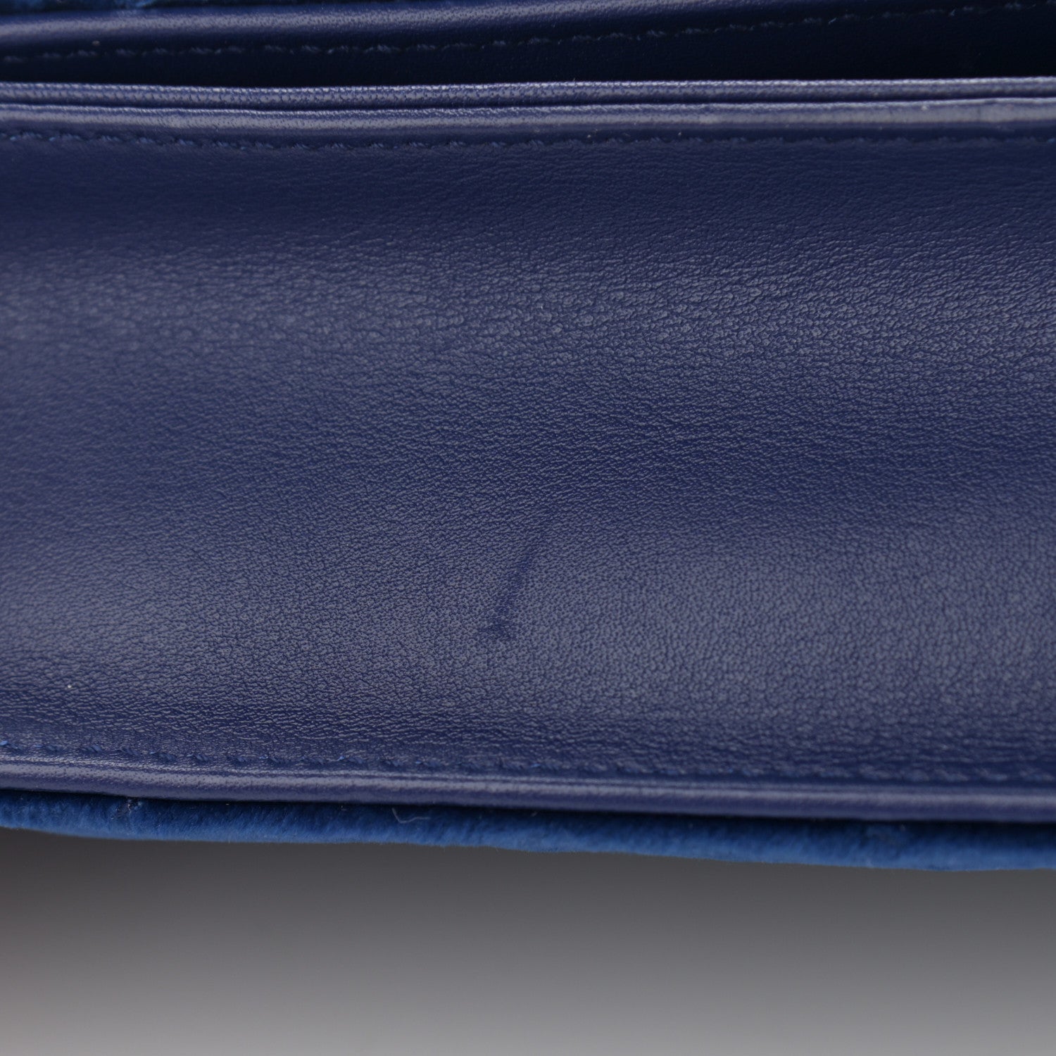 Gucci Velvet Matelasse GG Marmont Mini Bag Cobalt Blue 10 of 11