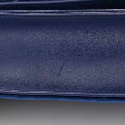Gucci Velvet Matelasse GG Marmont Mini Bag Cobalt Blue 10 of 11