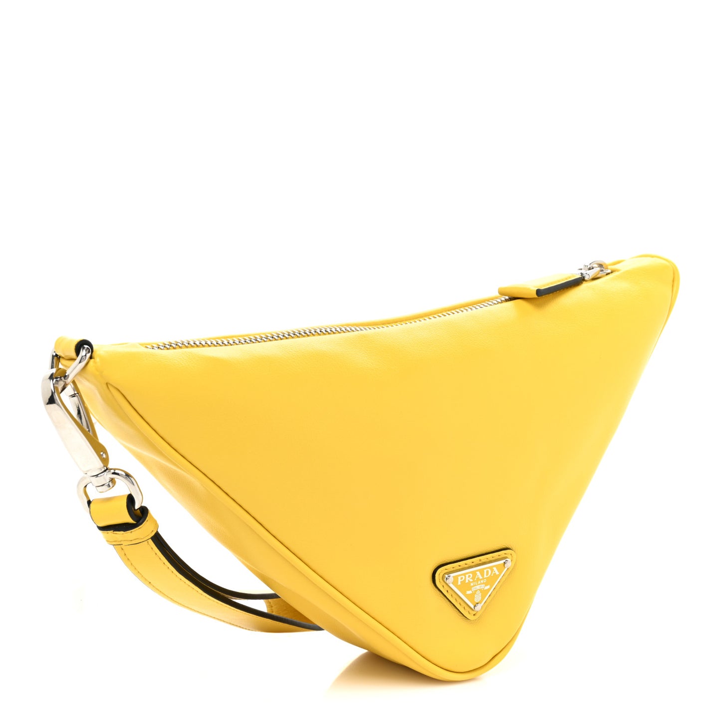 Grace Lux Triangle Logo Embossed Triangle Wristlet Pouch Sole