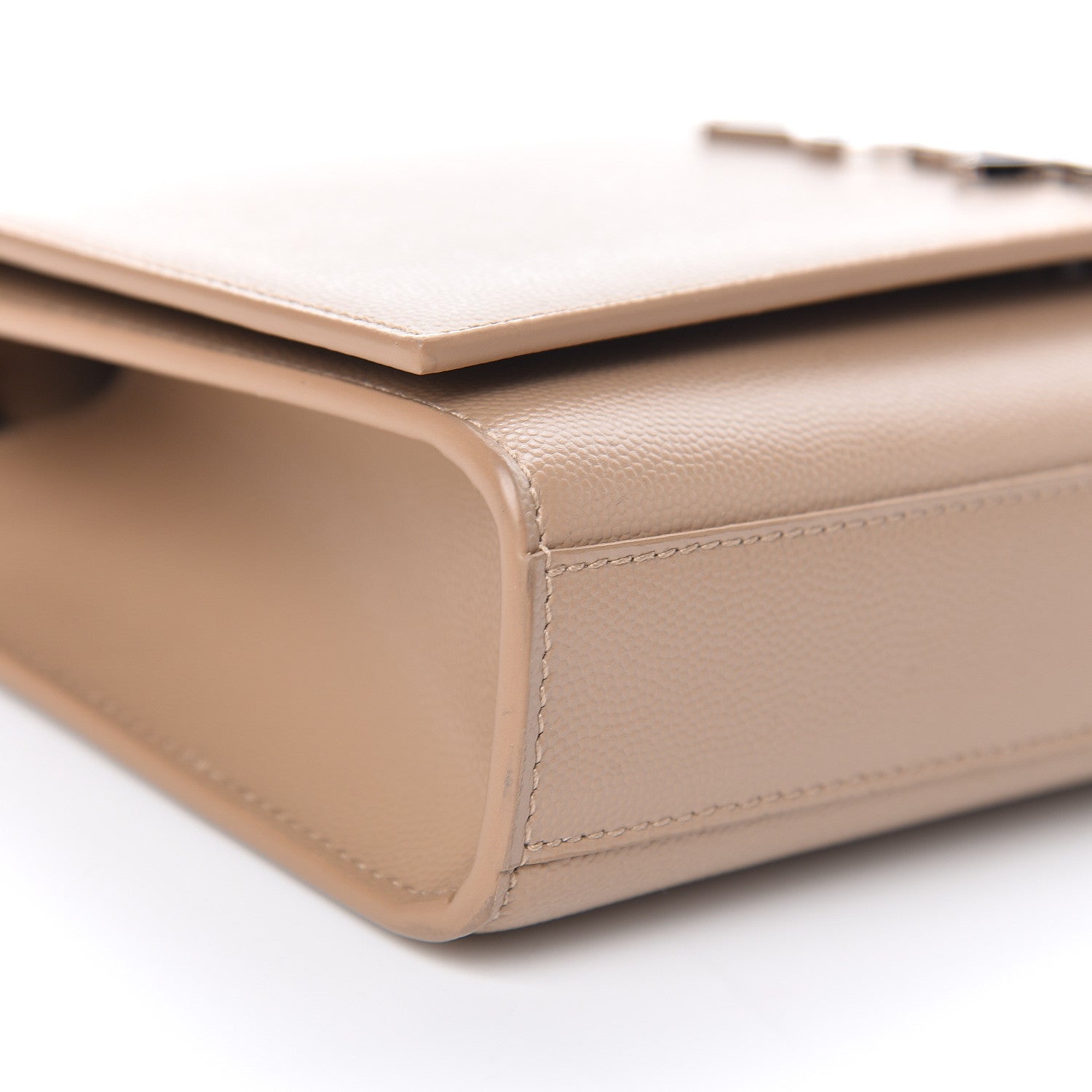 Saint Laurent Grain De Poudre Medium Classic Monogram Kate Satchel Sable Beige 5 of 14