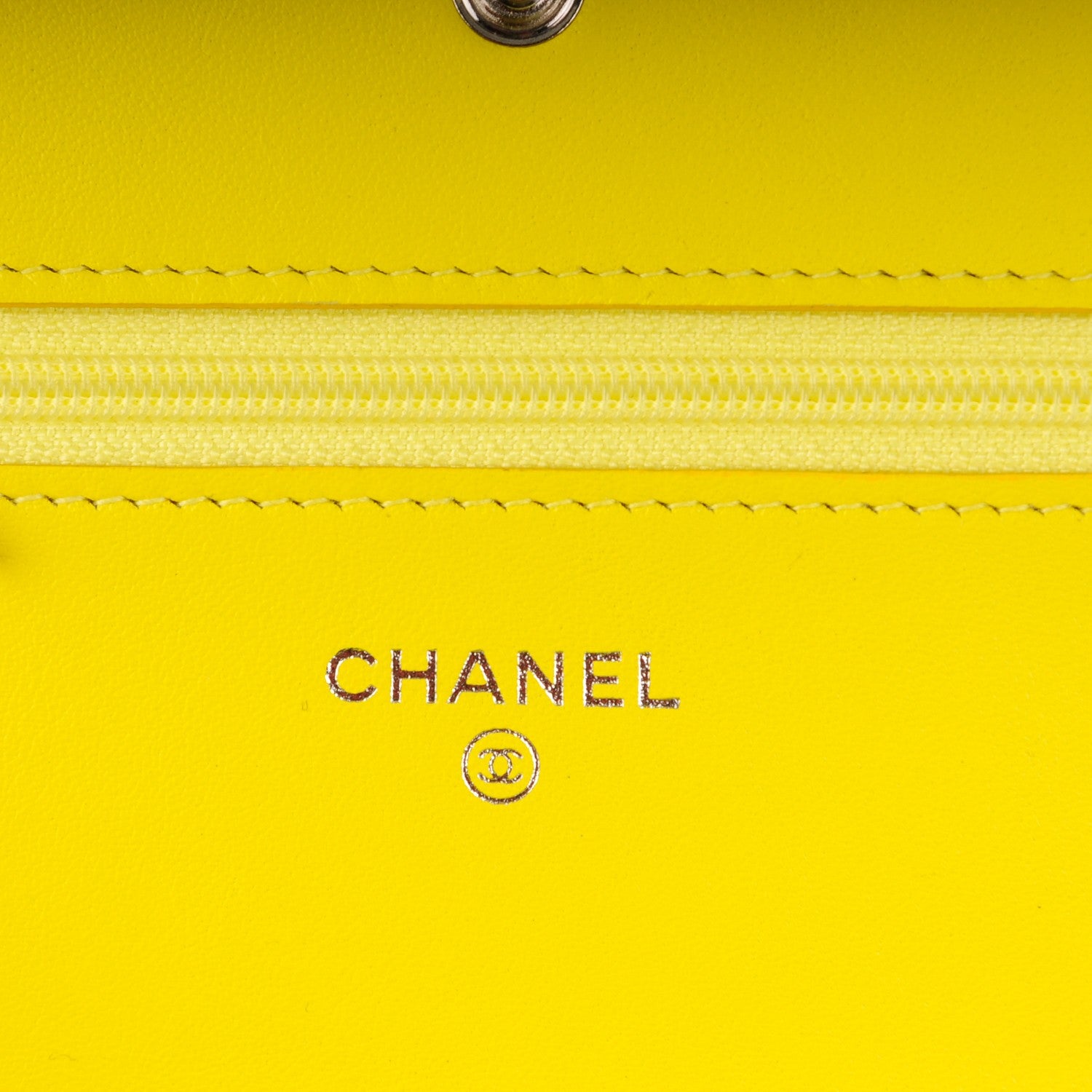 Chanel Patent Quilted Wallet On Chain WOC Light Green 6 of 8
