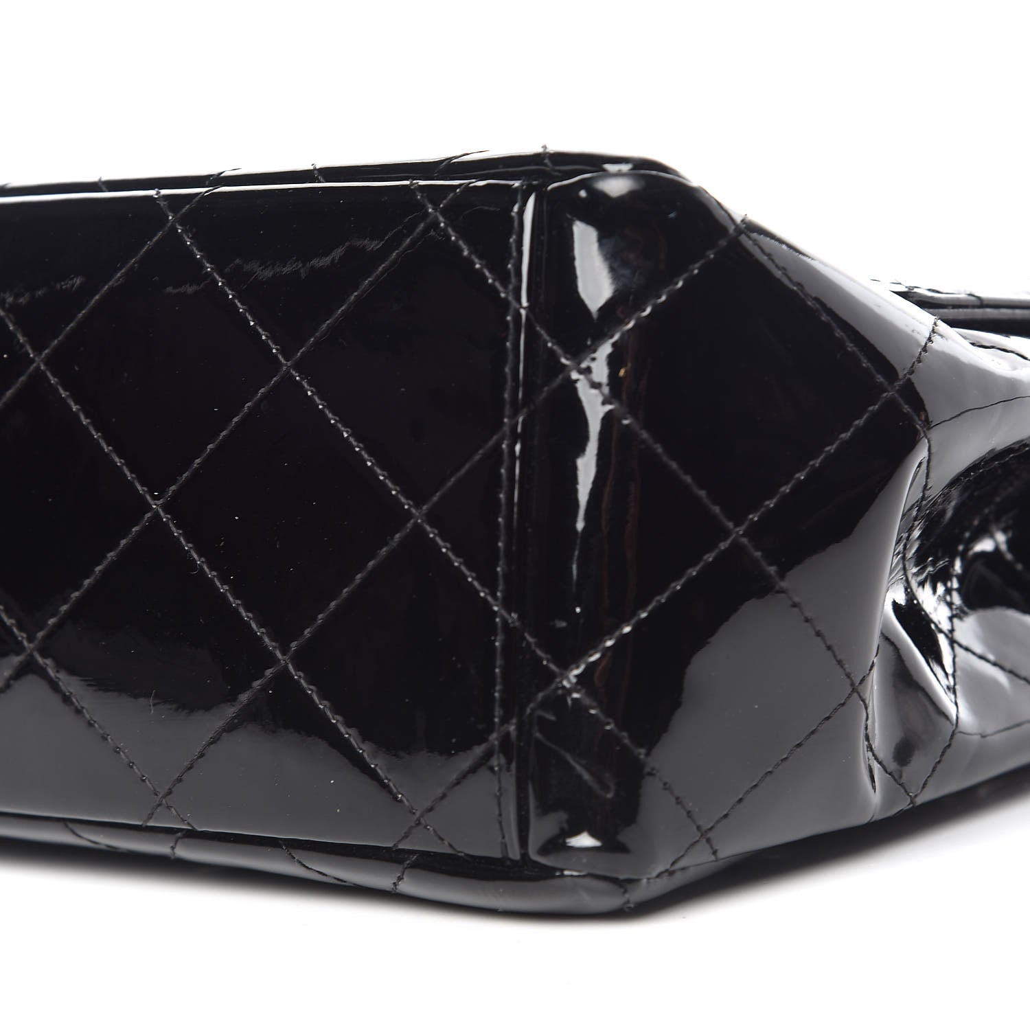 Chanel Patent Quilted Maxi Single Flap Black 15 of 17