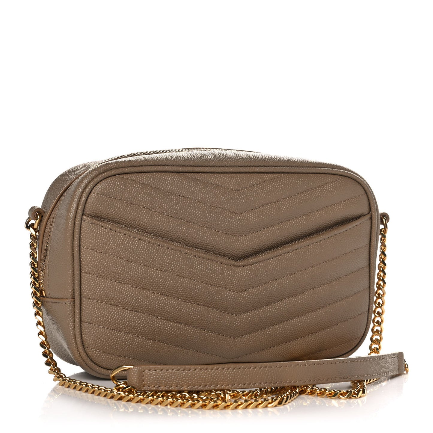 Grain De Poudre Matelasse Monogram Mini Lou Camera Bag Gold Sand