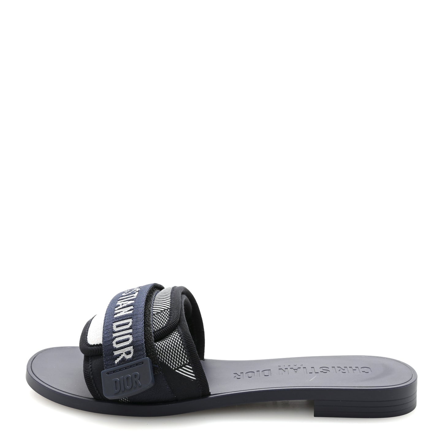 Technical Stretch Fabric Camouflage Dio(r)evolution Slide Sandals 37 Deep Blue