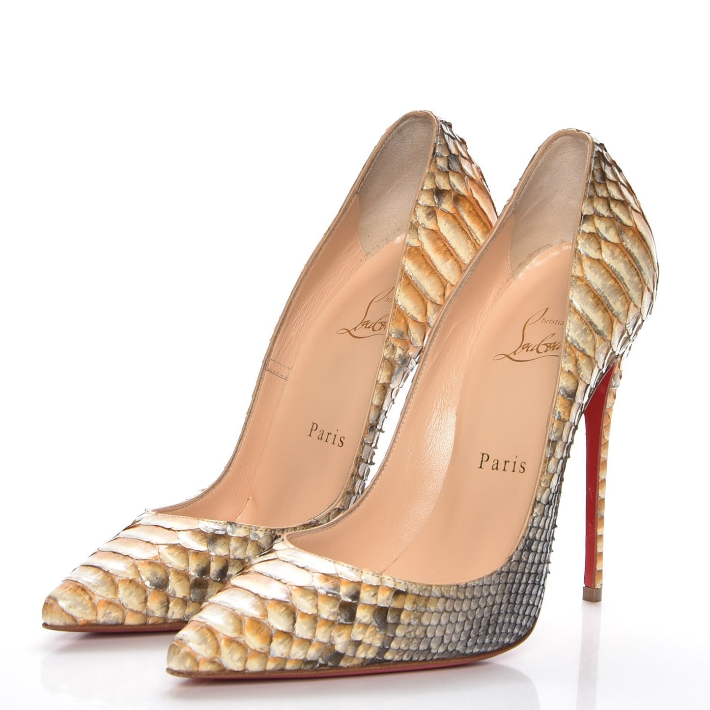 Metallic Python So Kate 120 Pumps 37 Gold