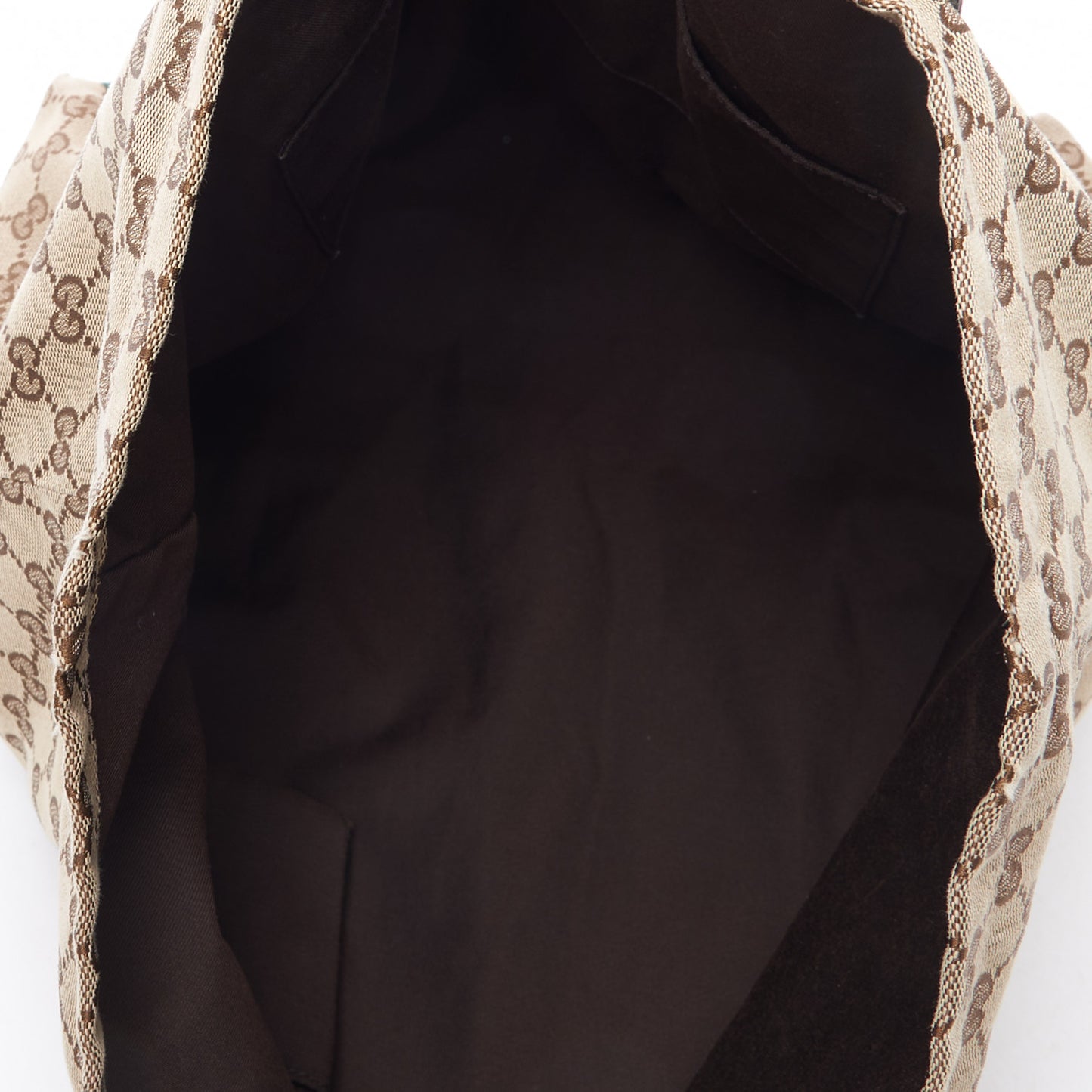 GG Monogram Medium Web Handle Vertical Tote Dark Brown
