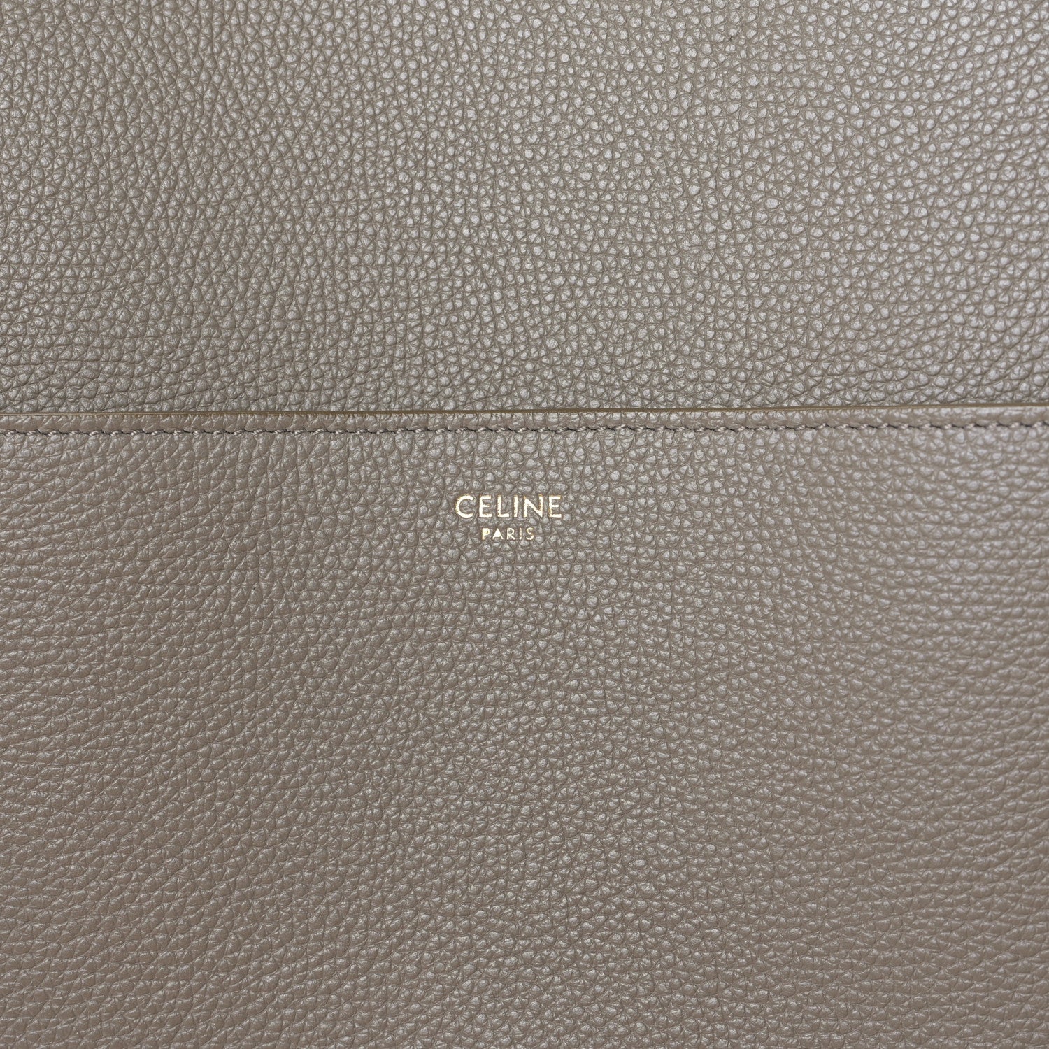 Celine Soft Grained Calfskin Sangle Bucket Bag Taupe 6 of 9