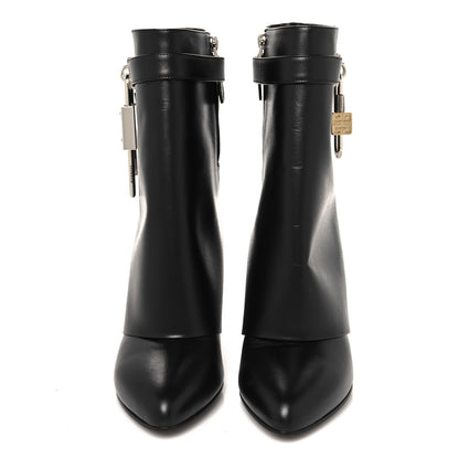 Givenchy Calfskin Shark Lock Ankle Boots 37 Black 2 of 9