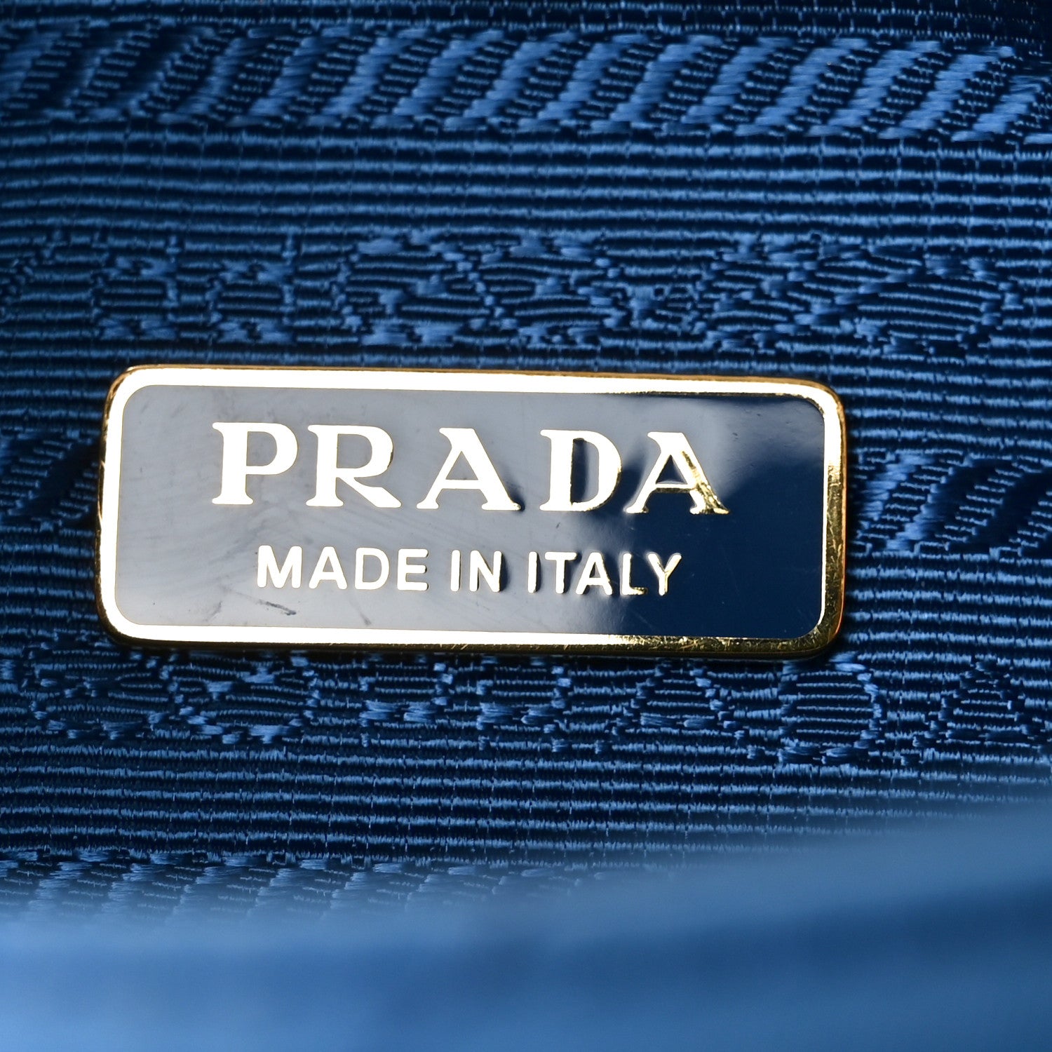 Prada Re-Nylon Saffiano Stitched Mini Re-Edition 1995 Chaine Shoulder Bag Blue 6 of 9