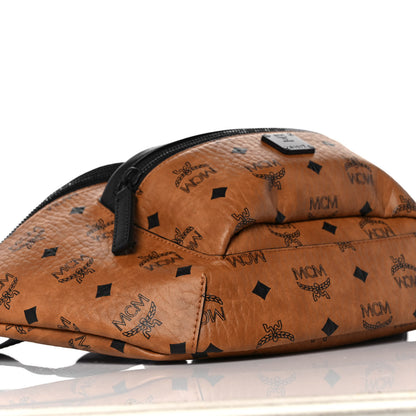 MCM Visetos Medium Belt Bag Cognac Black 9 of 10