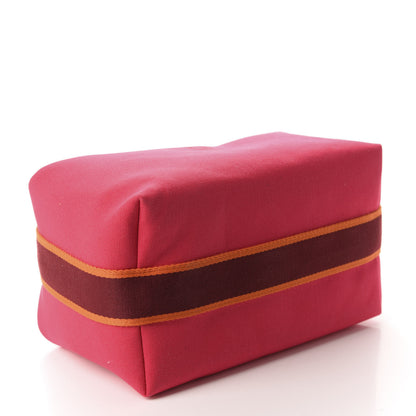 Hermes Canvas Large Bride-A-Brac Pouch Hibiscus 4 of 9
