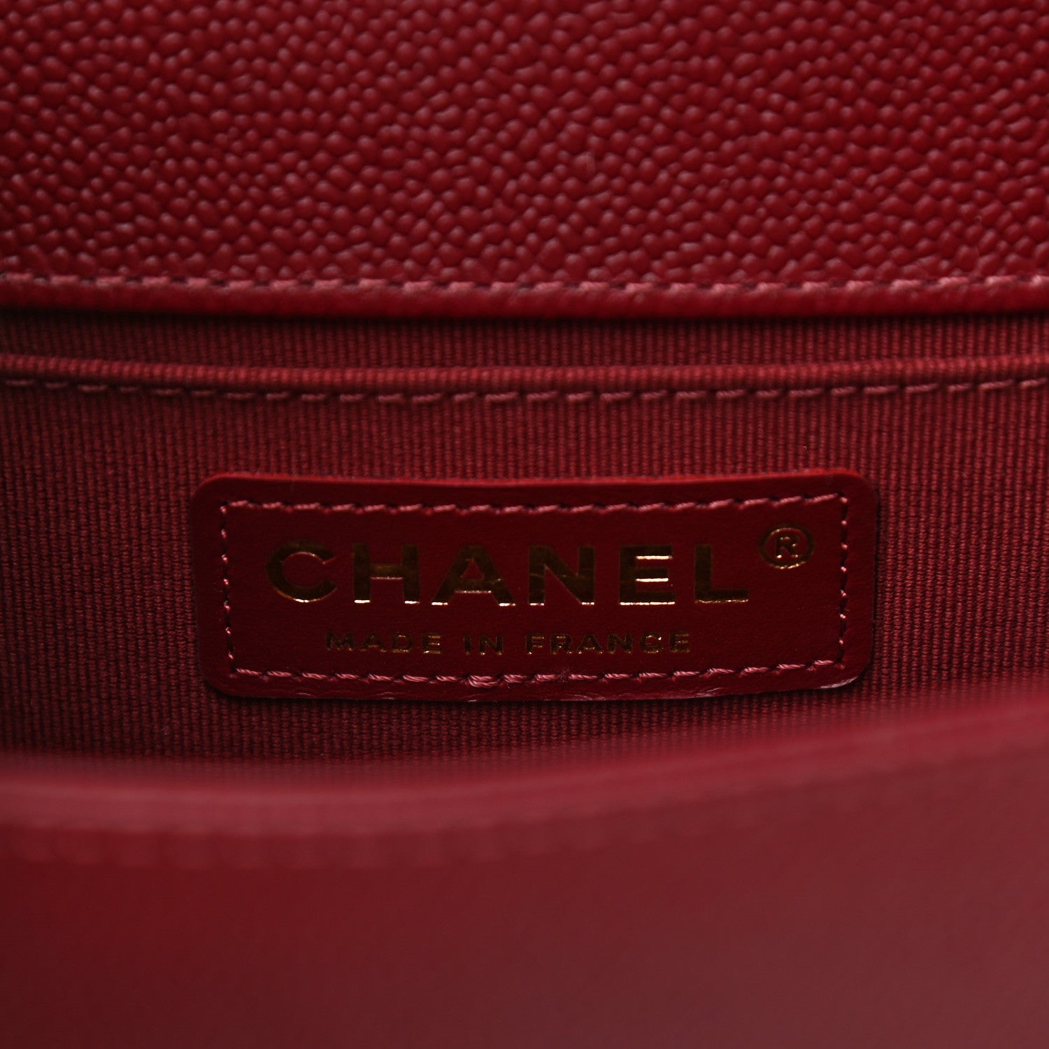 Chanel Caviar Quilted Small Boy Flap Burgundy 6 of 11