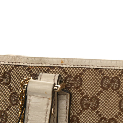 Gucci Monogram Medium Jolicoeur Tote White 21 of 22