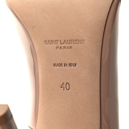 Saint Laurent Vernice Patent Anja 105 Pumps 40 Nude 7 of 9