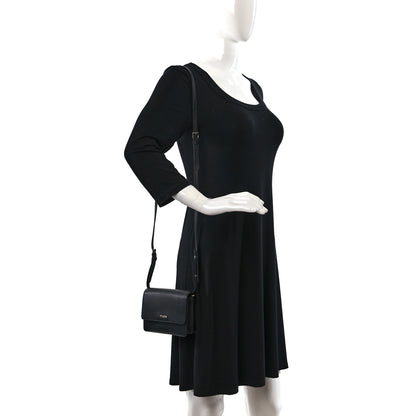 Prada Saffiano Lux Crossbody Bag Black 2 of 10