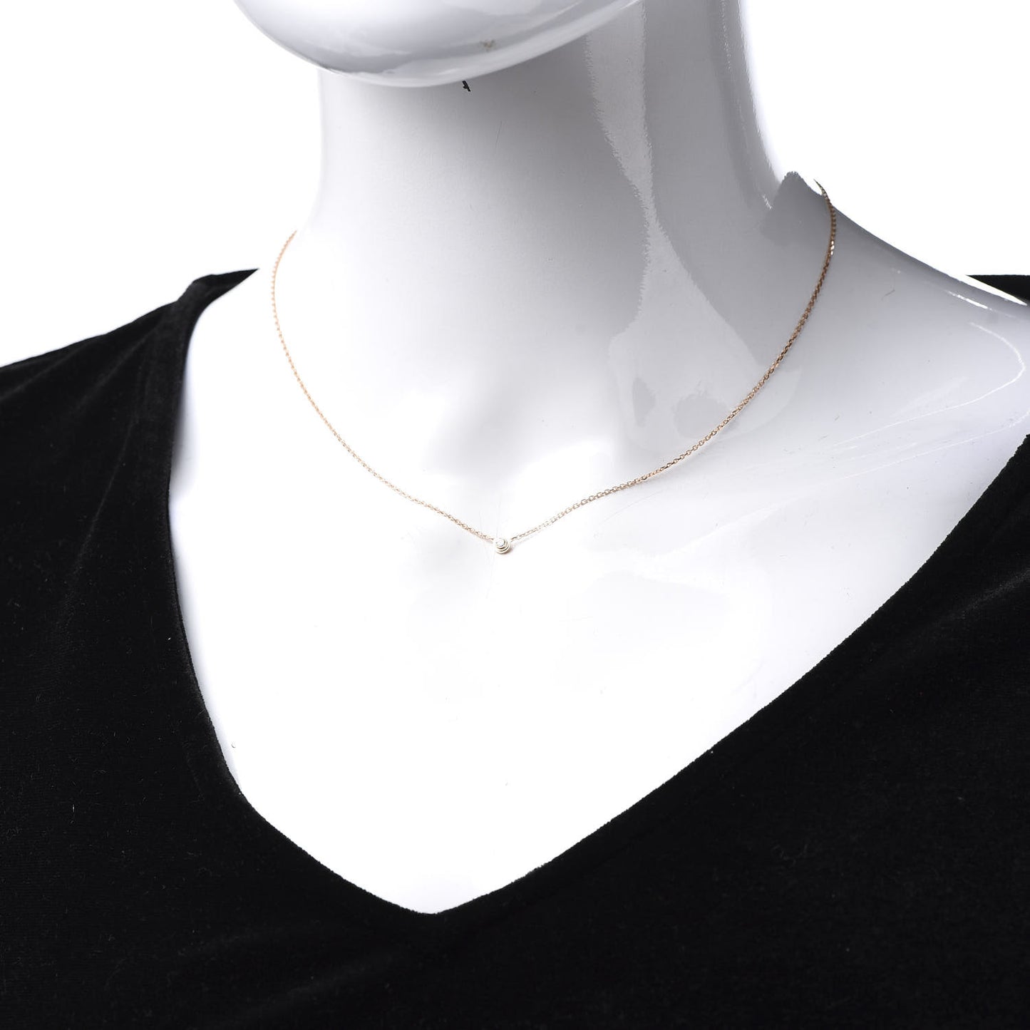 18K Pink Gold Diamond XS D'Amour Pendant Necklace