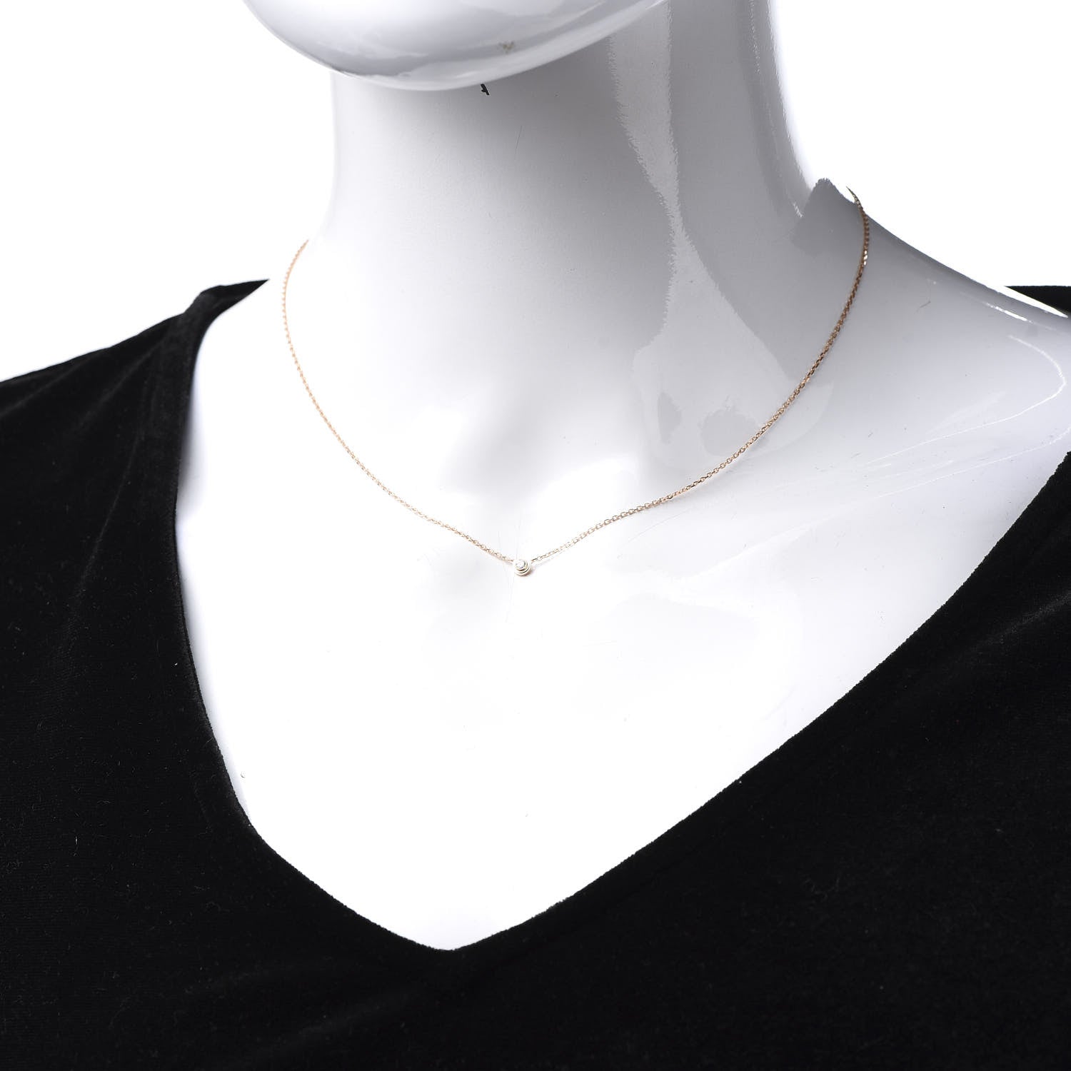 Cartier 18K Pink Gold Diamond XS D'Amour Pendant Necklace 2 of 7
