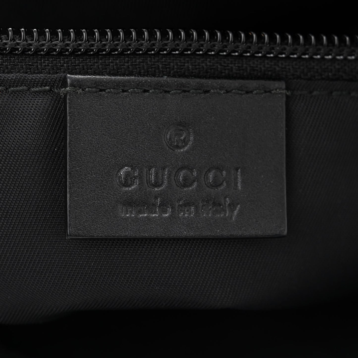 GG Supreme Monogram Web Messenger Bag Black