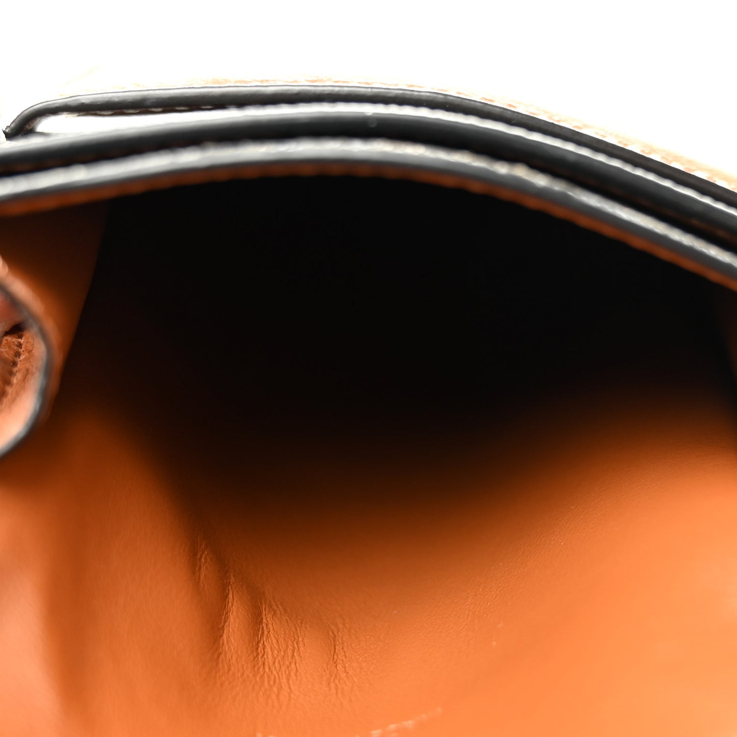 Triomphe Canvas Lambskin Phone Pouch With Flap Tan
