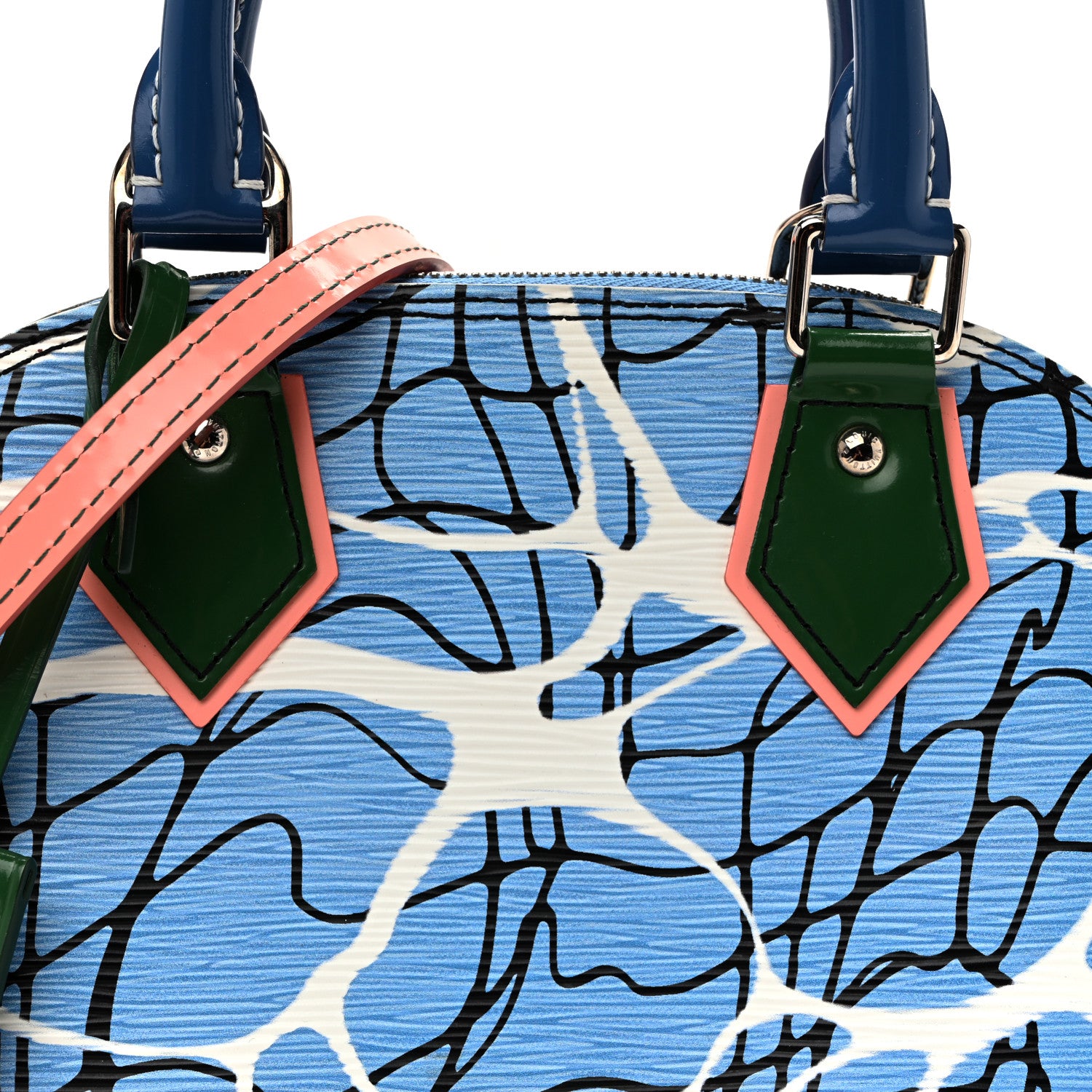 Louis Vuitton Epi Alma BB Aqua 7 of 9