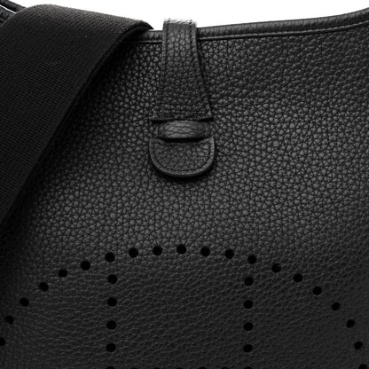 Hermes Taurillon Clemence Evelyne III PM Black 8 of 11