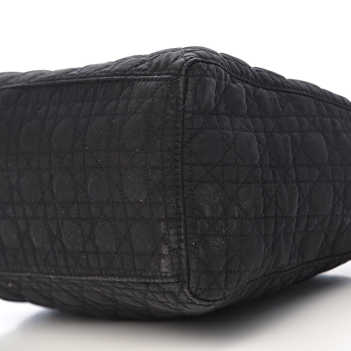 Nylon Cannage Medium Lady Dior Black