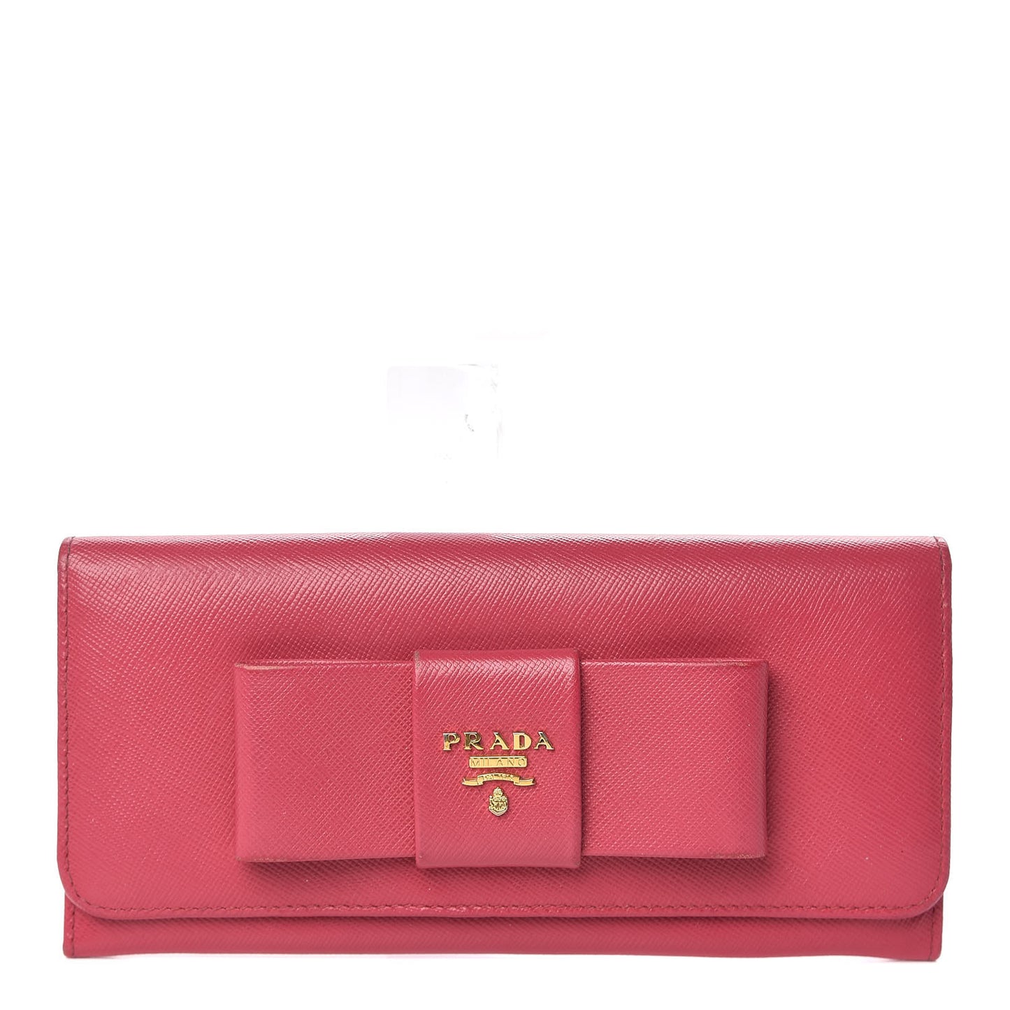 Saffiano Bow Continental Wallet Peonia